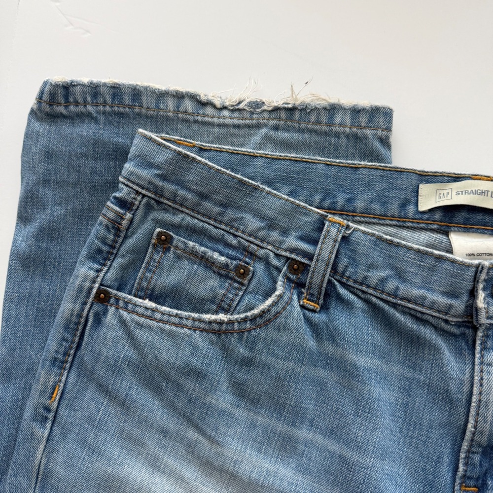 Vintage Gap Straight Leg Boyfriend Denim Jeans Womens 14R 100% Cotton - Picture 7 of 10